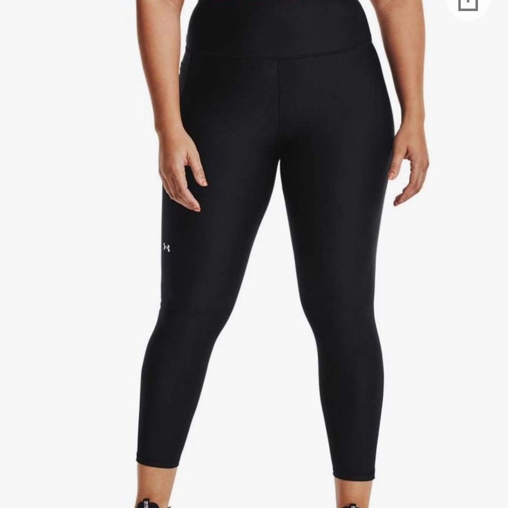 Under Armour Women's HeatGear Armour High Waisted Leggings Black 2x